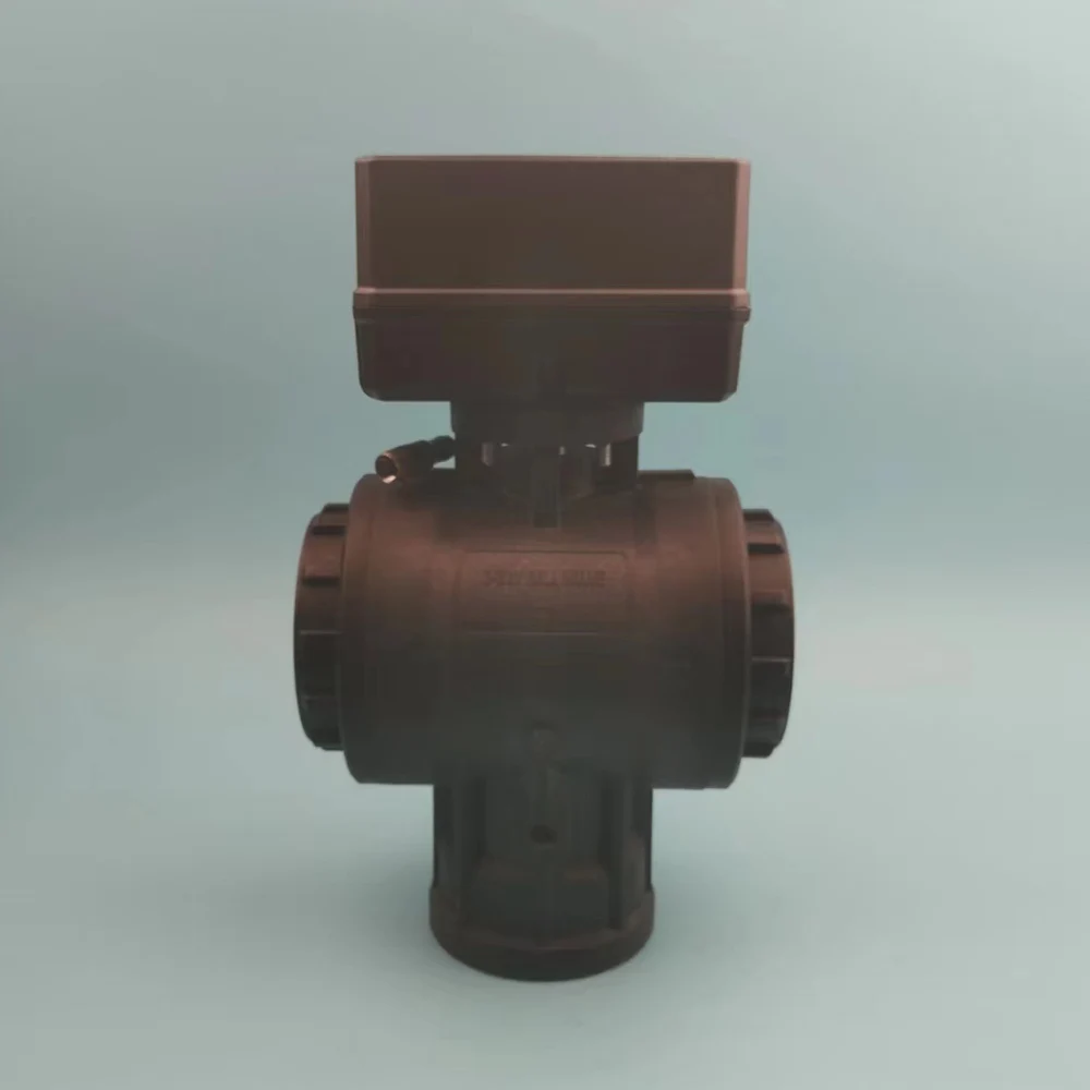 Válvula de esfera motorizada de 3 vias