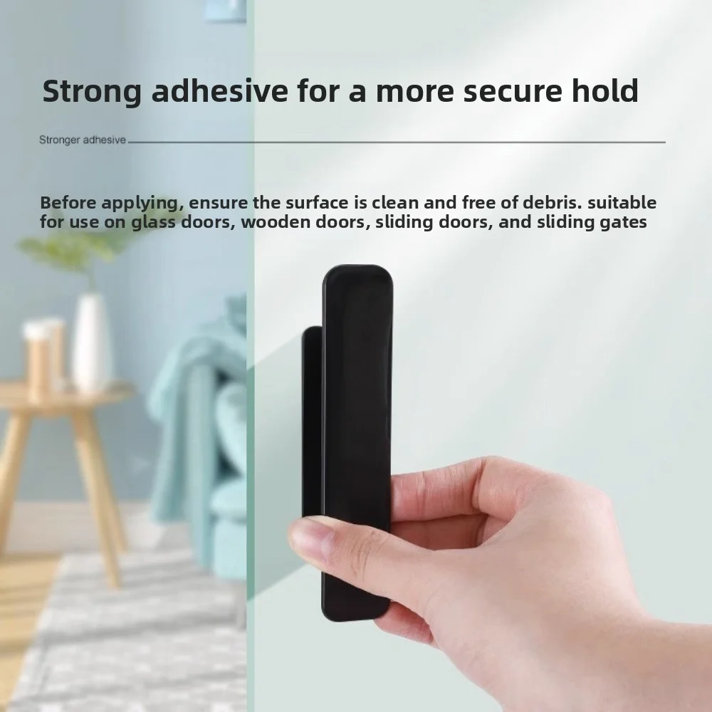 2/4PCS Window Cabinet Drawer Handles Self-adhesive Door Wardrobe Handle Organizer Paste Open Sliding Door Knob Auxiliary Device
