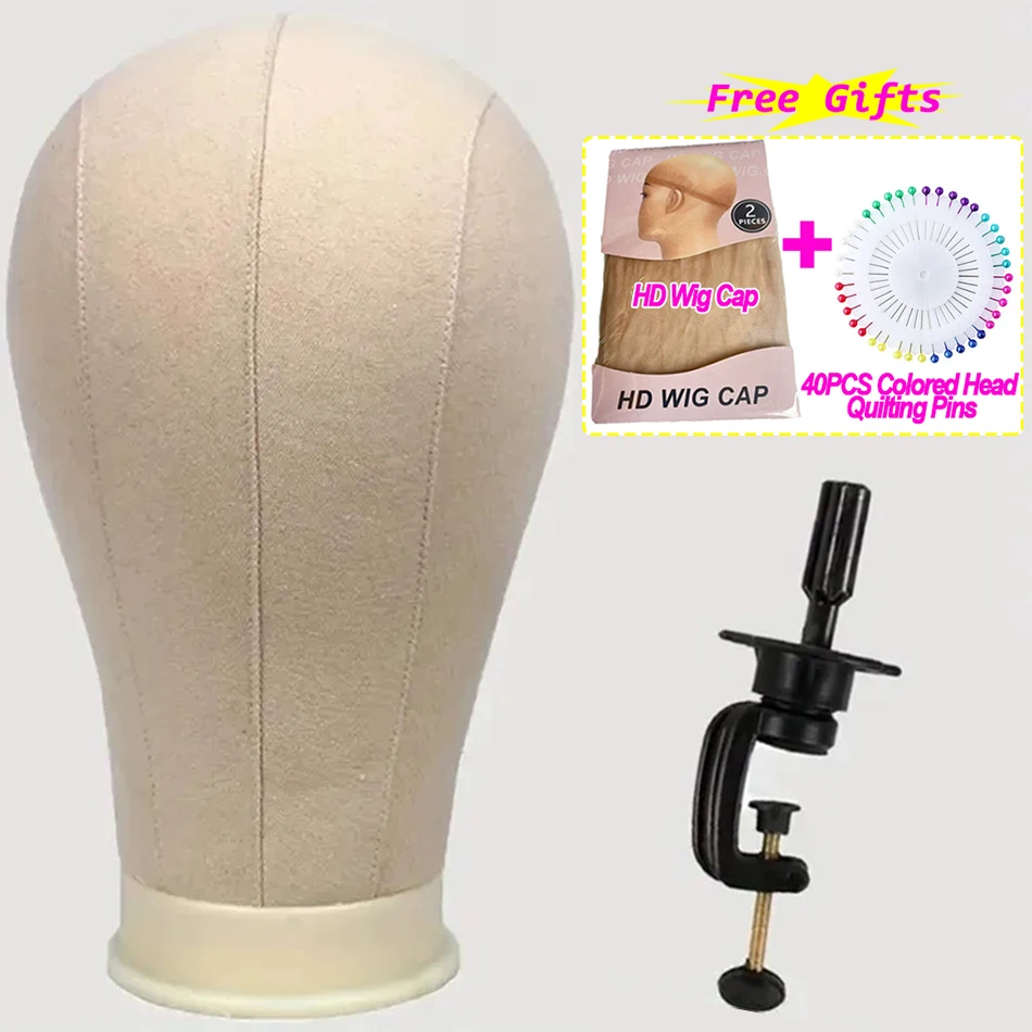 

Учебный манекен, холст, блок, голова для парика, стильный манекен, холст, голова с подставкой, 22 дюйма, холст, голова парика