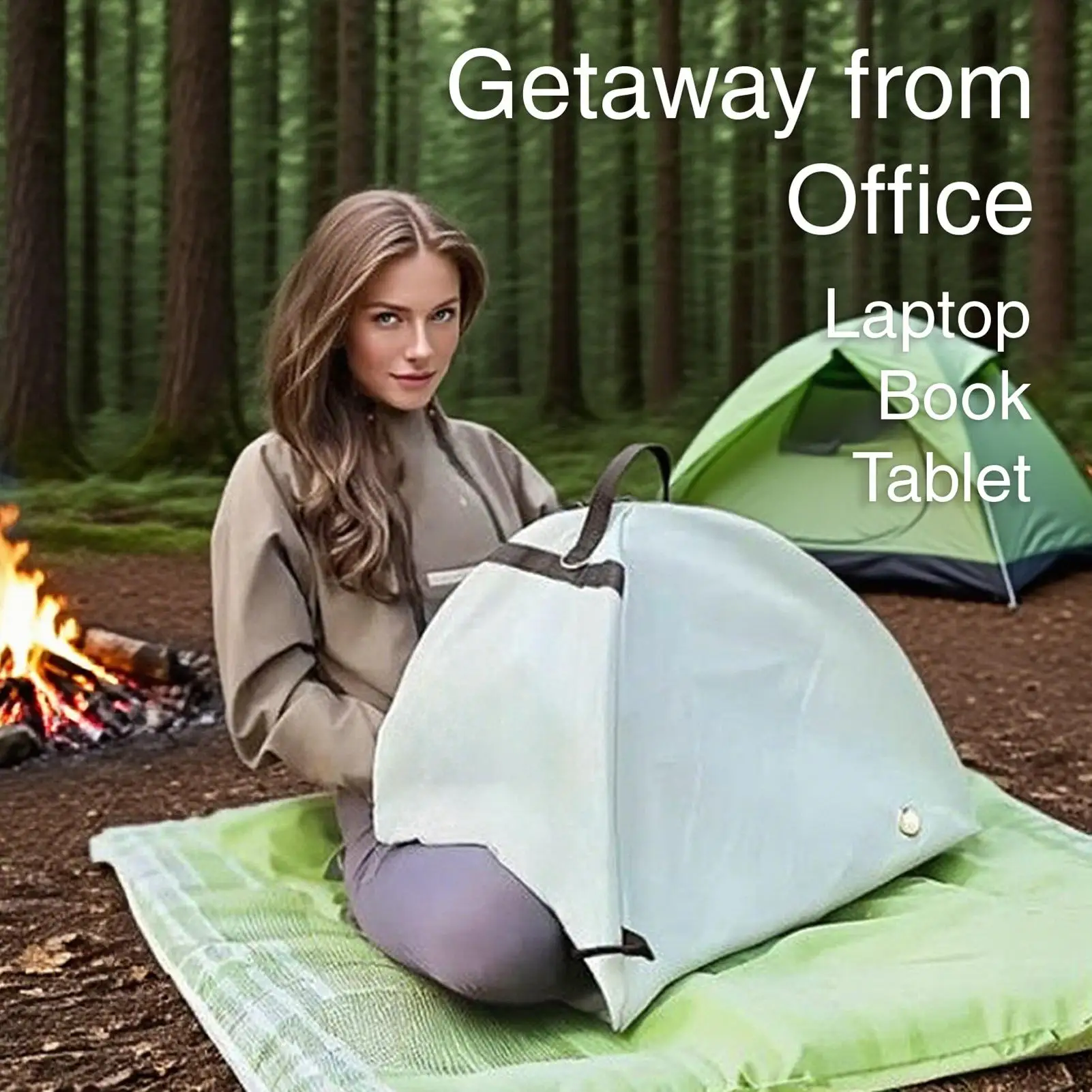 Sun Shelter for Laptop Foldable Glare Protection Sunshade Cover Laptop Sun Shade Shelter for Outdoors Beach Garden Travel