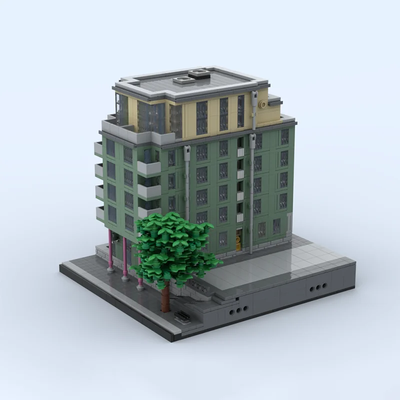 22911-teiliges modernes Architekturmodell im Stockholm, 8-stöckiges Design, französische Balkone, präsentiert modernen minimalistischen Stil