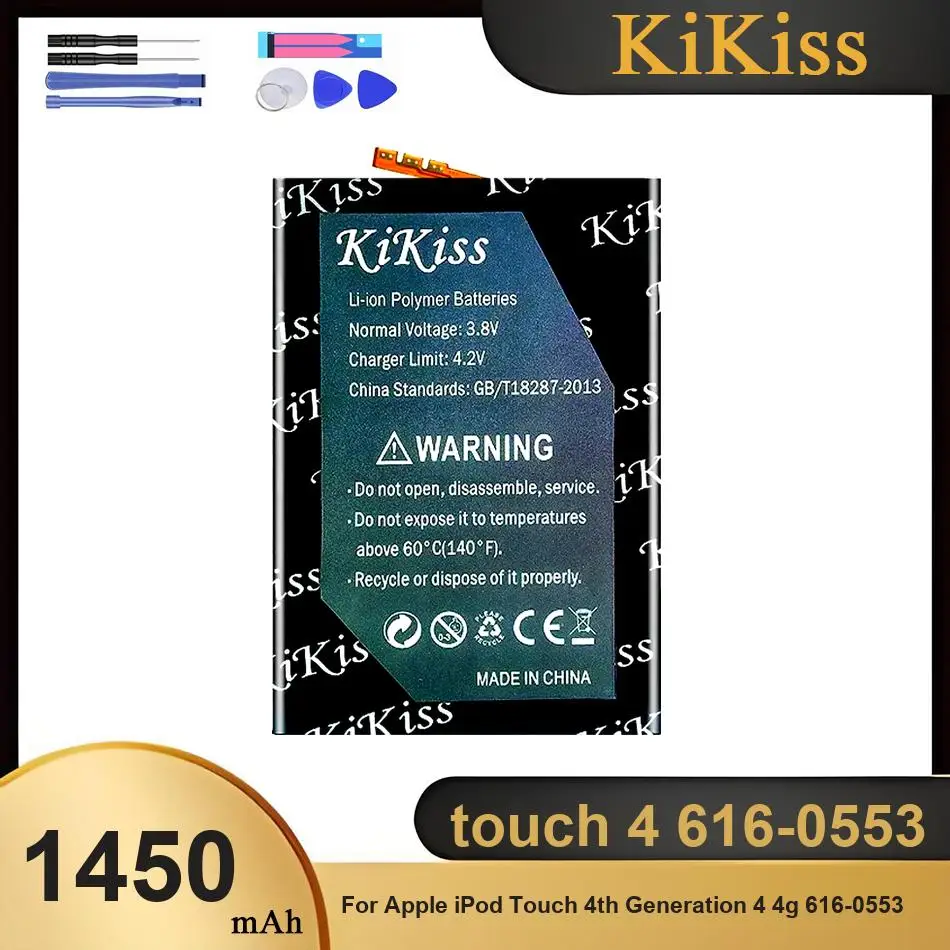 

Литий-ионный полимерный аккумулятор для Apple iPod Touch 4-го поколения 4 4G 616-0553 / LIS1458APPC, Touch 4 616-0553, 1450 мАч