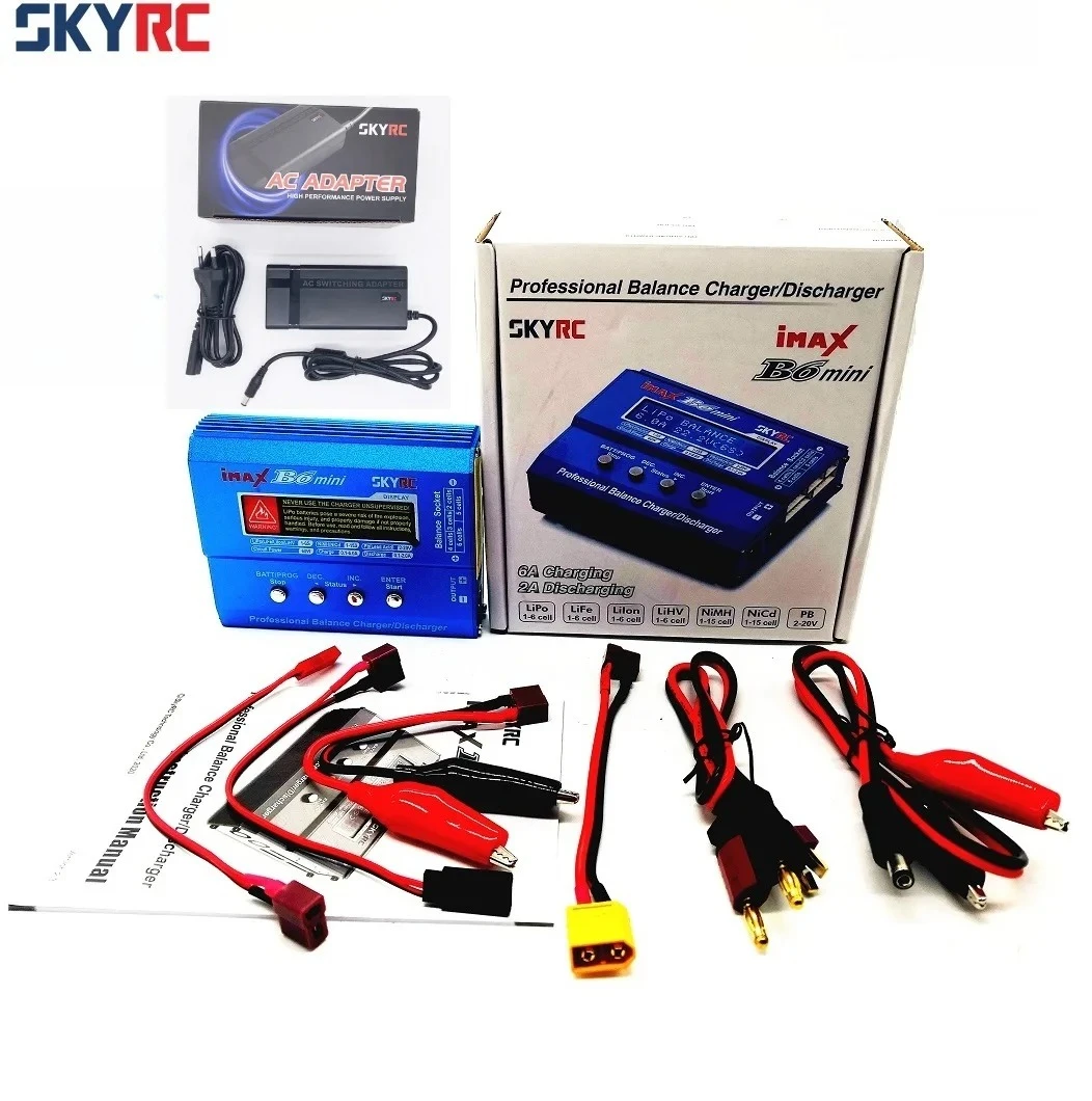 Original SKYRC Imax B6 Mini 60W B6 Balance Charger with 15V 4A 60W SKYRC Power Adapter