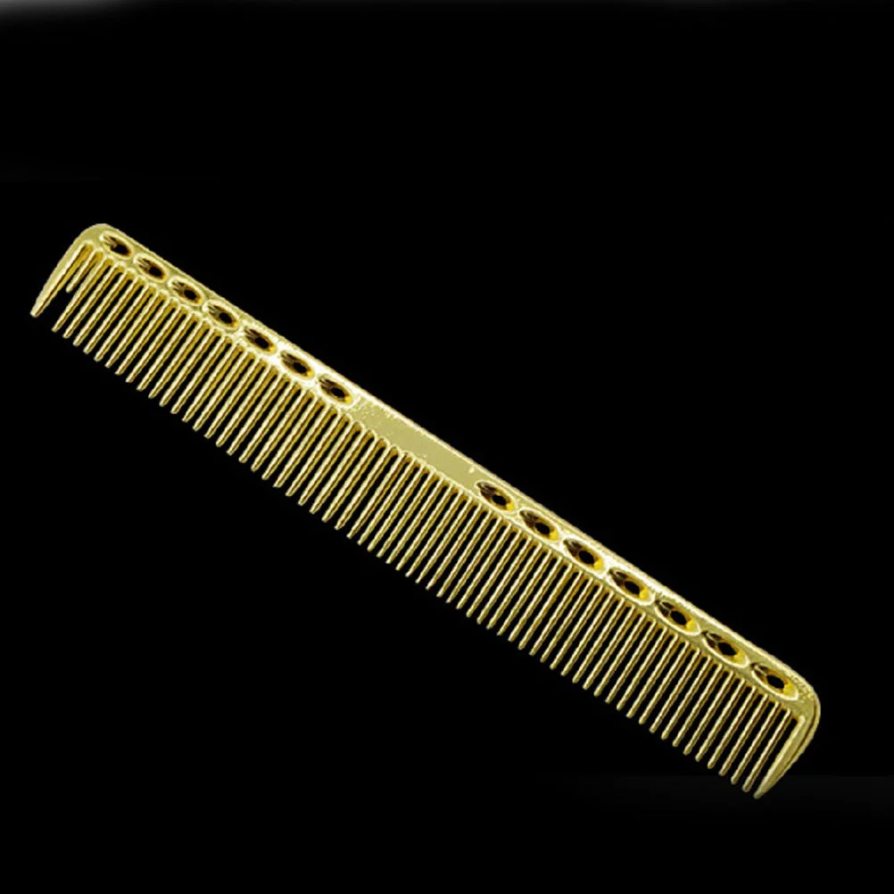 Metal Hair Comb Fine Hair Comb Anti- Static Hair Styling Barbers Combs ( Small, Golden )