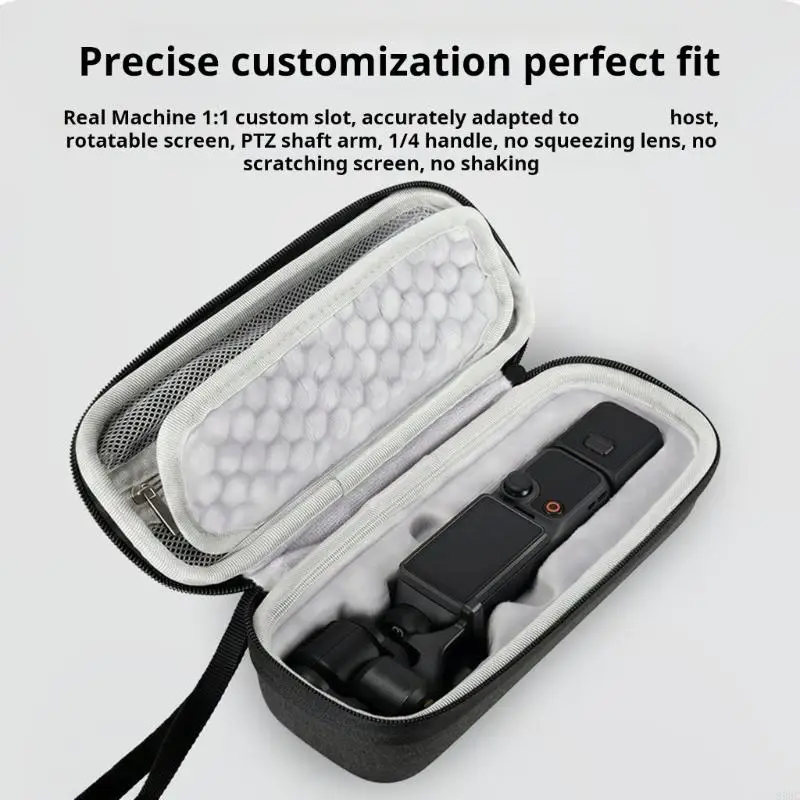 

Compactly Storage Bag Organizers for Pocket 4 Video Camera Case with AntiScratch Lining and Accessory Mesh Pocket 896C