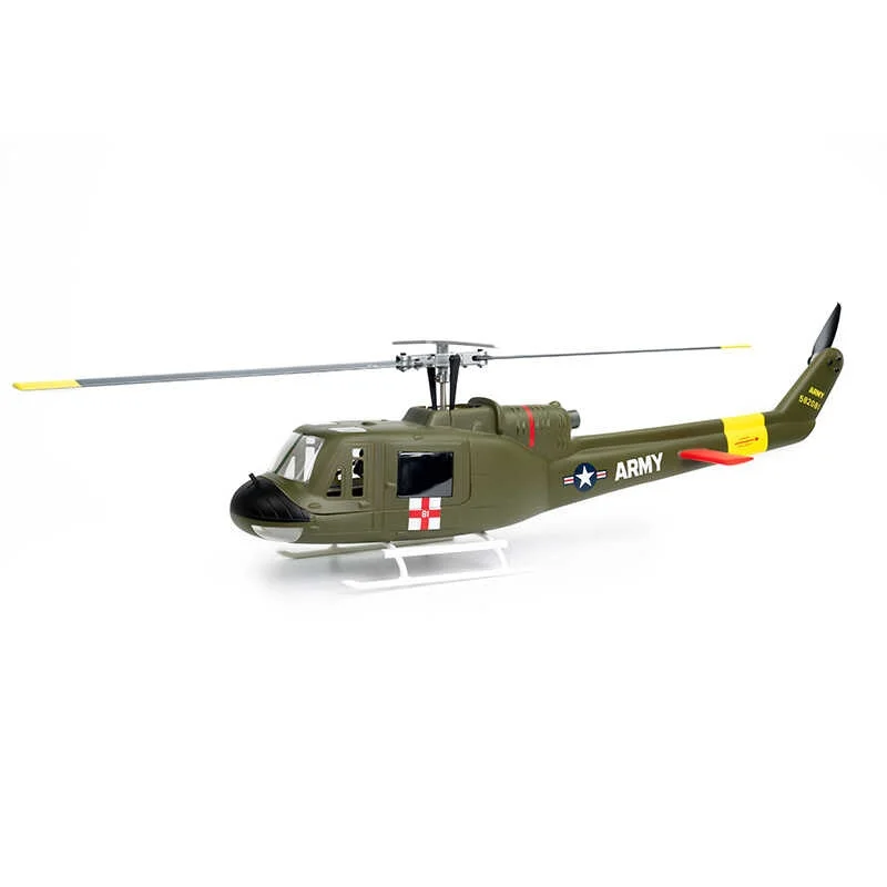 เต็มขนาด 10 ช่องรีโมทคอนโทรลจําลองเฮลิคอปเตอร์ Huey Uh-1 V4 ตําแหน่ง GPS หลายใบพัดเฮลิคอปเตอร์รุ่น