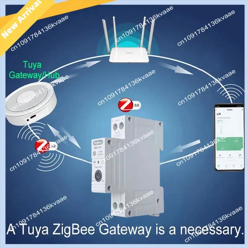 M01K Tuya Smart Circuit Breaker With Reclosing Timer Energy Meter KWH Monitor Overload Protect For Alexa