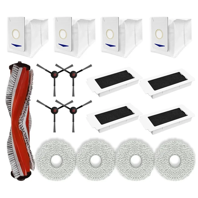 

ABGH-для Yeedi M12 Ultra Plus, Yeedi M12 Pro+ Plus, детали для пылесоса, основная боковая щетка, фильтр Hepa, швабра, тканевый мешок для пыли, аксессуары