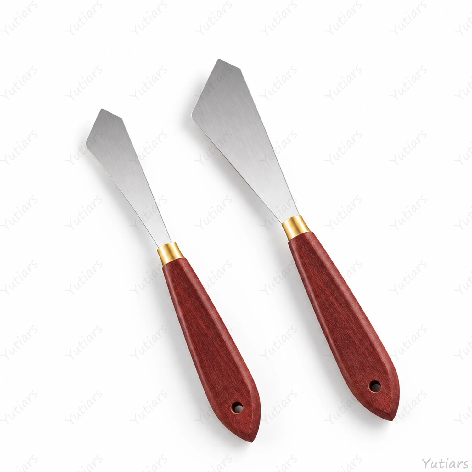 2/4PCS Painting Palette Knife Set Wooden Handle Metal Spatula for Oil Acrylic Mixing Spreading Scraping Impasto Art Supplies
