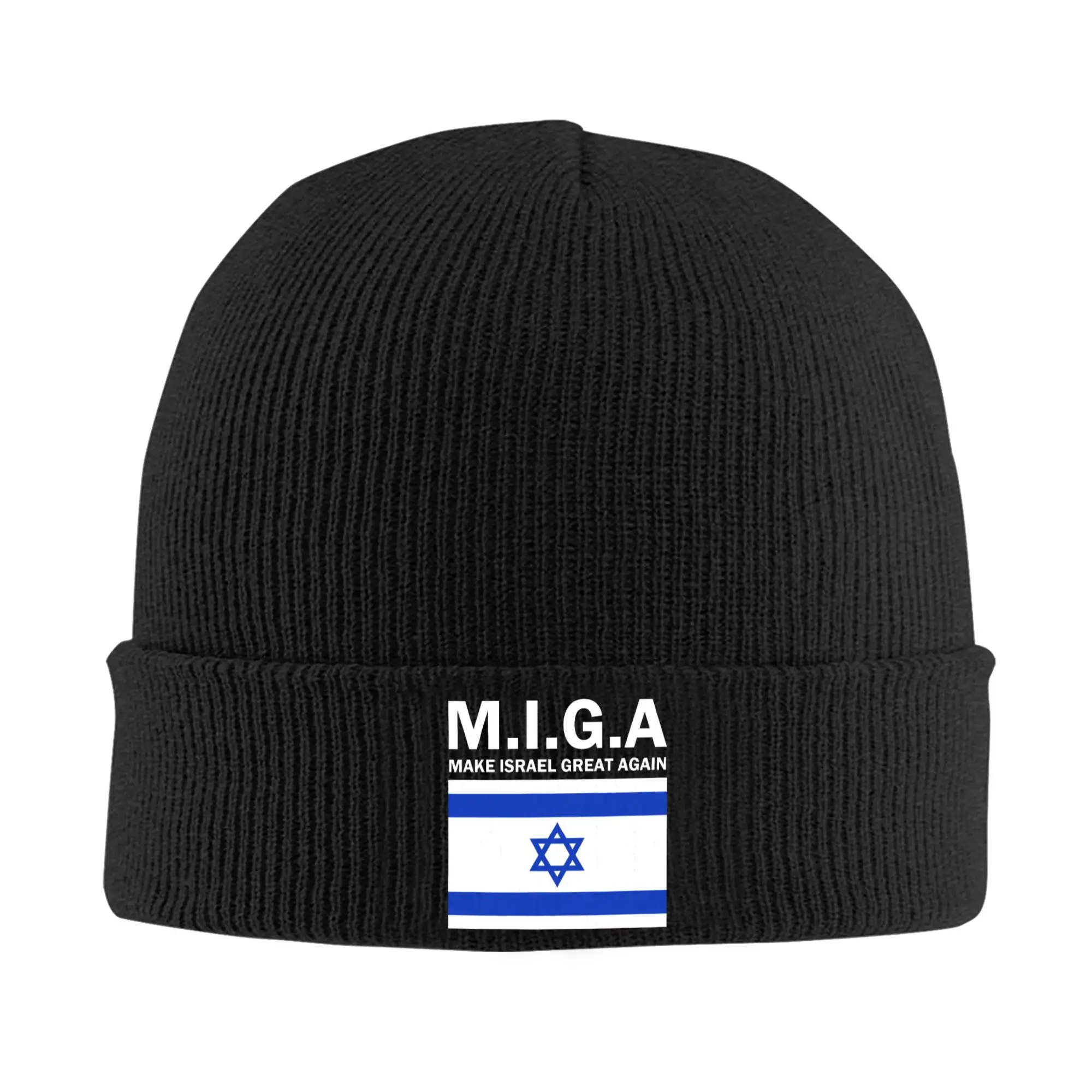 Gorro con bandera de Make Israel Great Again, gorro tejido a la moda para hombres y mujeres, gorros unisex cálidos de invierno