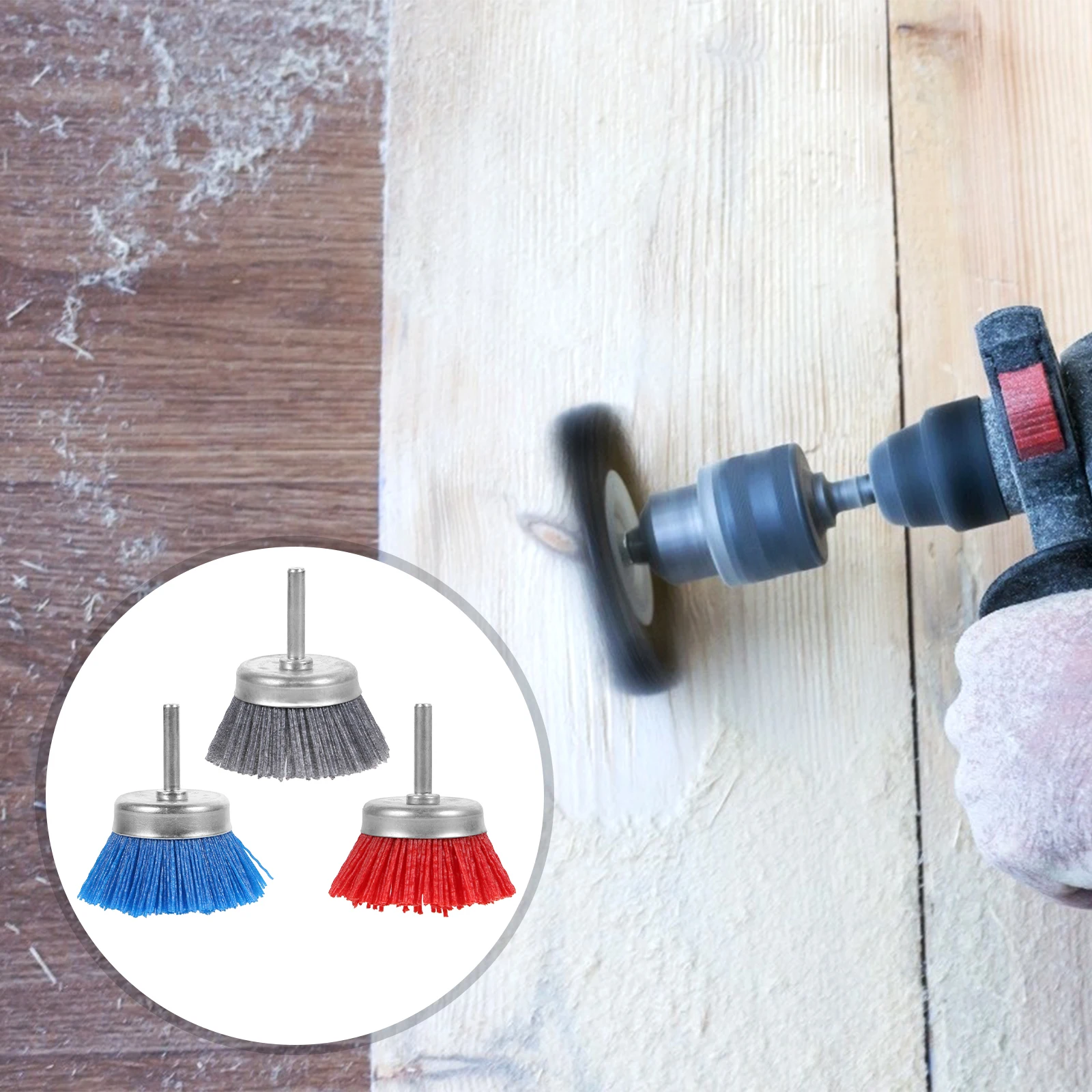 

3 шт. полировальный круг, прочная шлифовальная щетка, практичный инструмент для полировки для удаления ржавчины, оксидный слой, очистка, абразивное шлифование