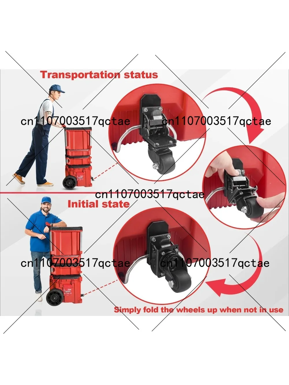 

Колесо для передней части ящика для инструментов, комплект поворотных колес для передвижного ящика для инструментов - Аксессуары для ящиков для инструментов