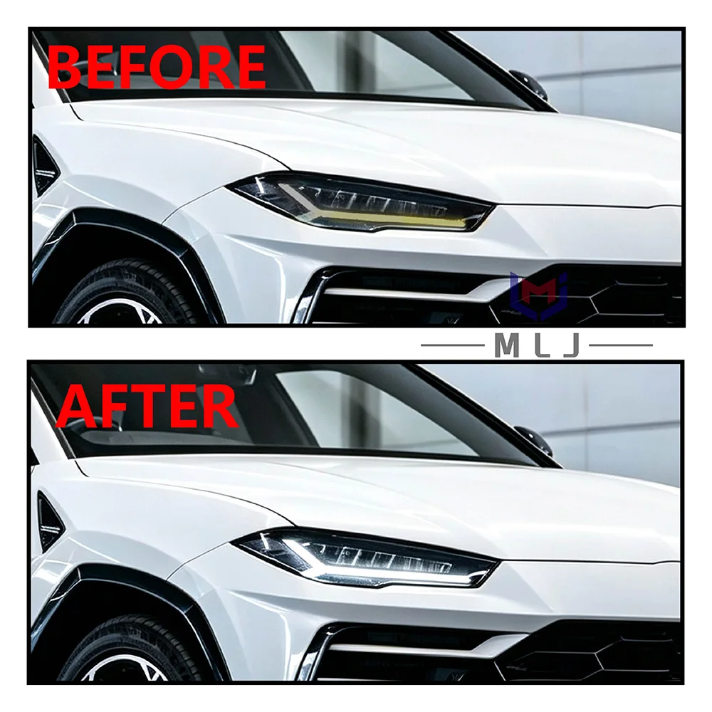 For Lamborghini Urus 2018‑2022 Headlight Car Accessories DRL Lamp Ring Light Guide Strip Tube Angel Eye Light Guide Strip Bar
