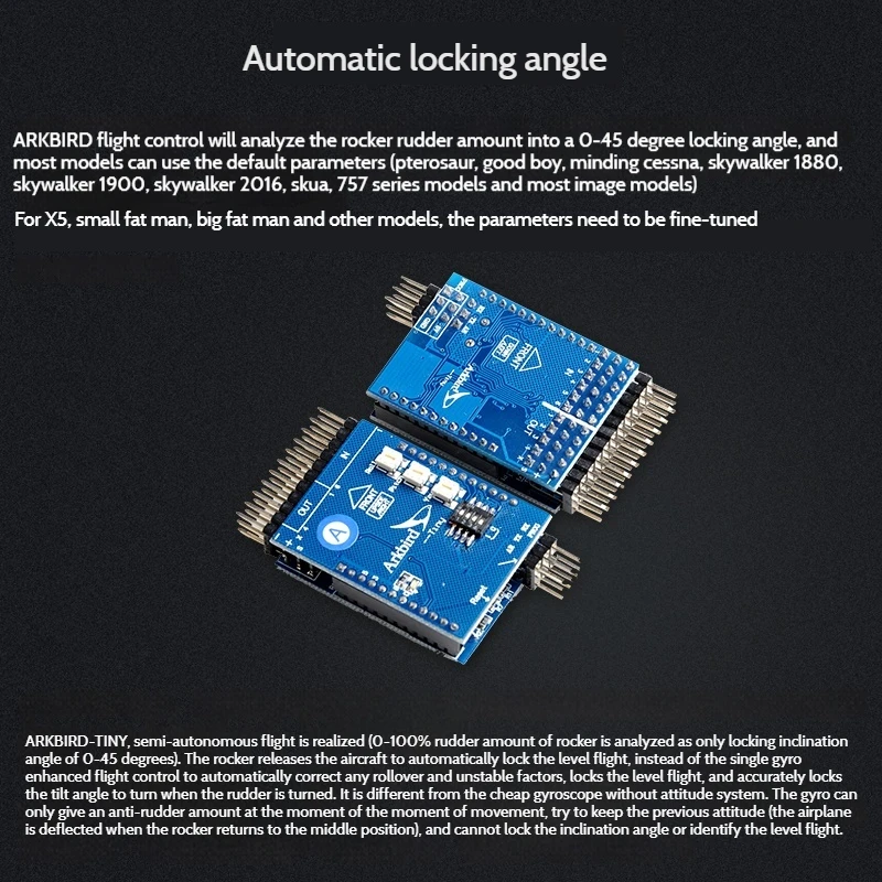 ARKBIRD kontrol penerbangan kecil sayap tetap, kontrol penerbangan FPV seperti pesawat saluran asli dengan fungsi kembali GPS