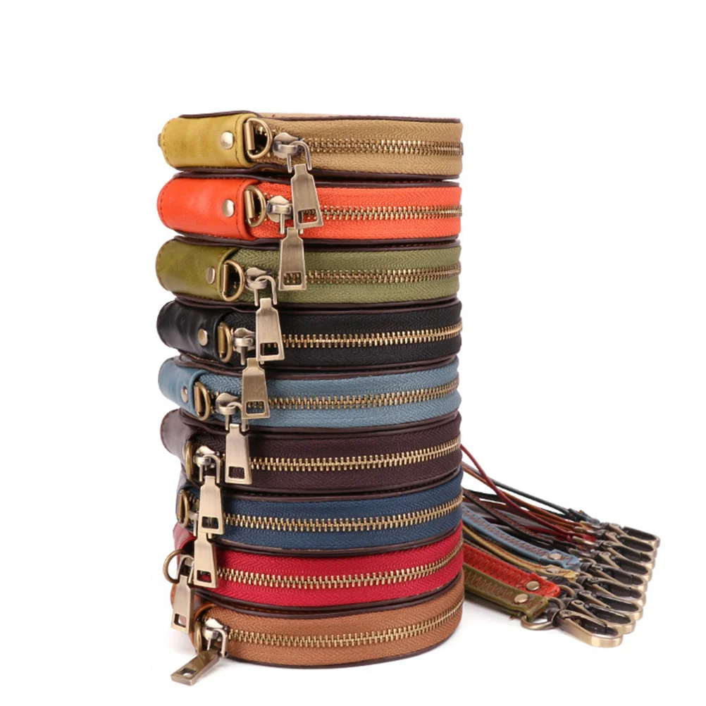 

Mini Wallet Vintage Coin Purse Round Zipper Pocket Bag Small Handbag Green Durable Soft Texture Comfortable Carry