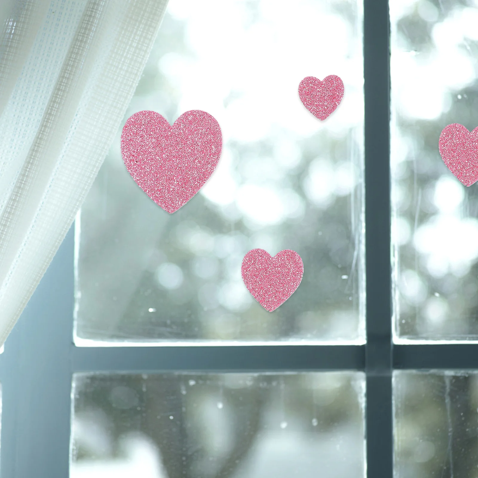 

300 Pcs Love Stickers Home Decor EVA Heart-shape Pasted Valentine's Day Adhesive
