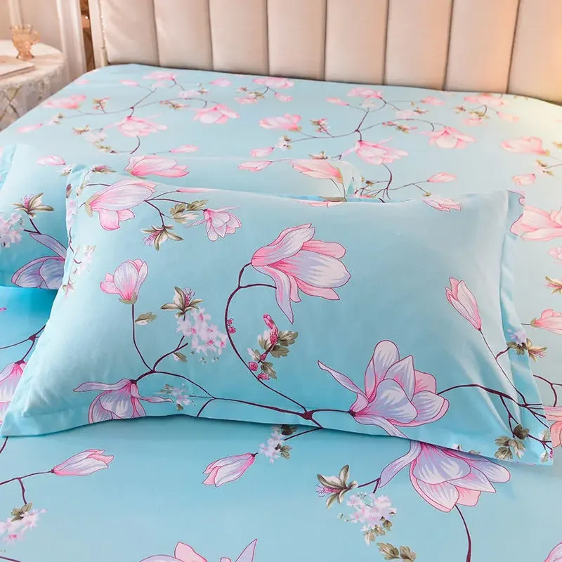 48x74cm Removable Floral Pillow Cover Household Bedding Anti-Mites Pillowcases Adults Bedroom Four Seasons Soft Sofa Decorative