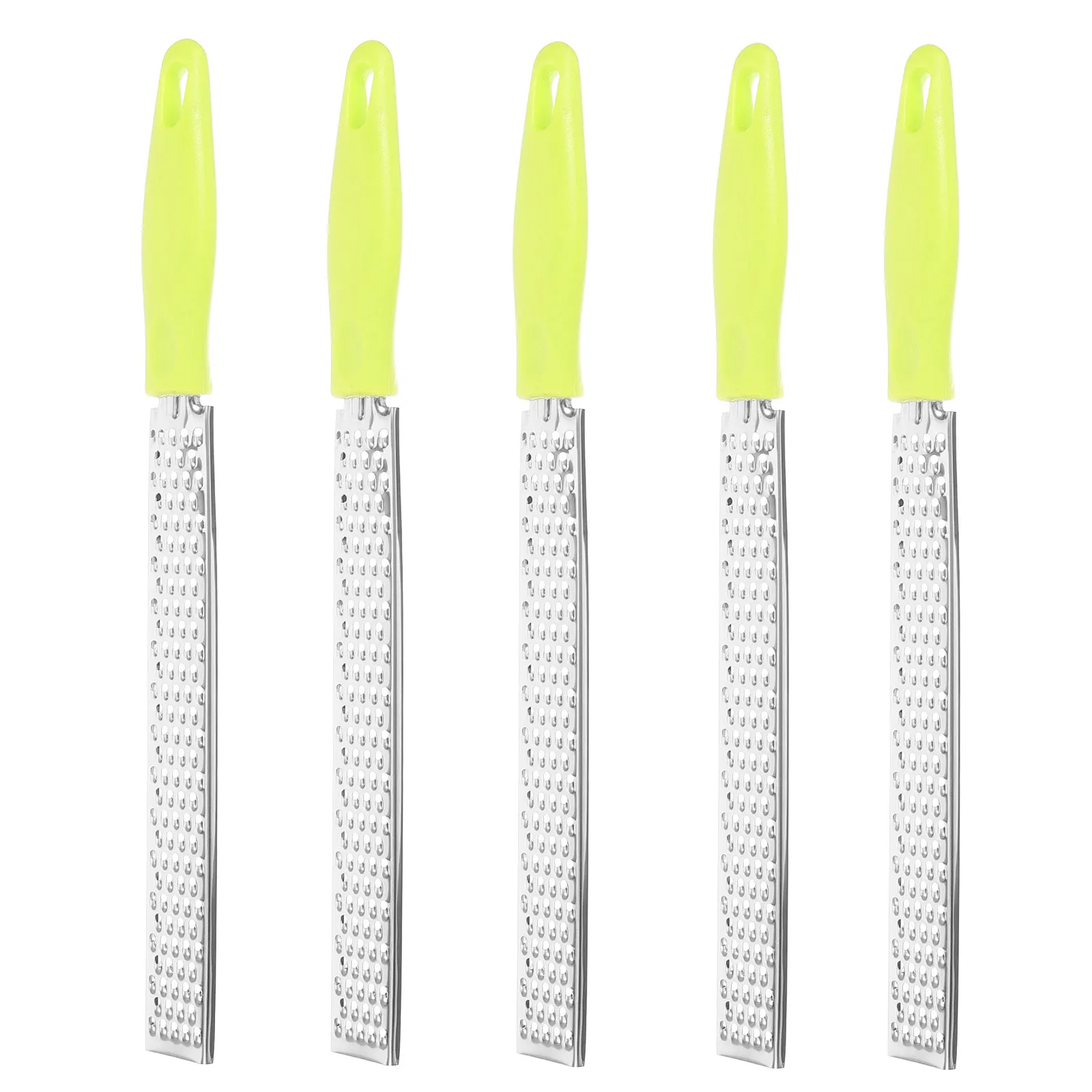 Rallador de cocina de acero inoxidable, cortador multifuncional de verduras y queso, triturador de ajo y jengibre, herramienta para rallar alimentos, 5 uds.