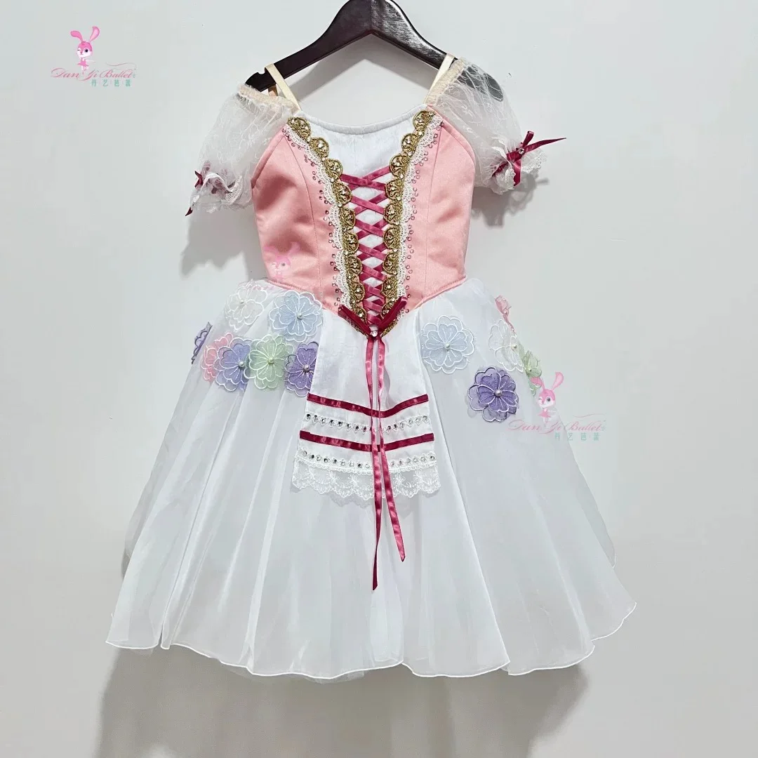 

Danyi adult children pink can't hold her daughter ballet dress long gauze dress performance skirt professionally customized