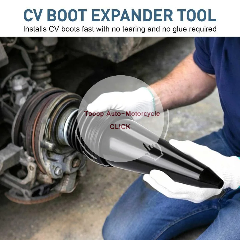 High Quality CV Joint Axle Boot Repair Kit 2PCS Drive Shaft Dust Cover Set with Expander Tool for Car DIY Maintenance