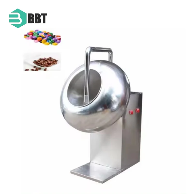 Stainless Steel 304 Caramel Popcorn Candy Peanut Coating Machine Automatic Machine Small Sugar Coating Pan Machine Equipment