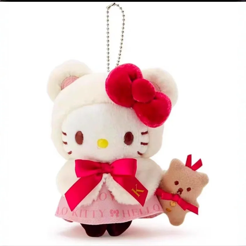 

Cute Hellokitty plush pendant Sanrio cartoon doll couple schoolbag hanging decoration keychain plush keychain sanrio accessories