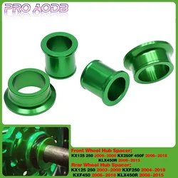 Motocross CNC Front Rear Wheel Hub Spacer For Kawasaki KX 125 250 250F 450F KLX 450R KX125 KX250 KXF250 KXF450 KLX450R 2003-2018