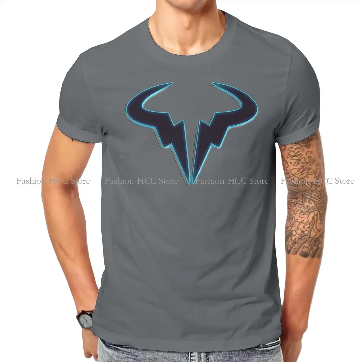 تصميم خاص تي شيرت رافائيل نادال مريح برسومات إبداعية وأكمام قصيرة #4