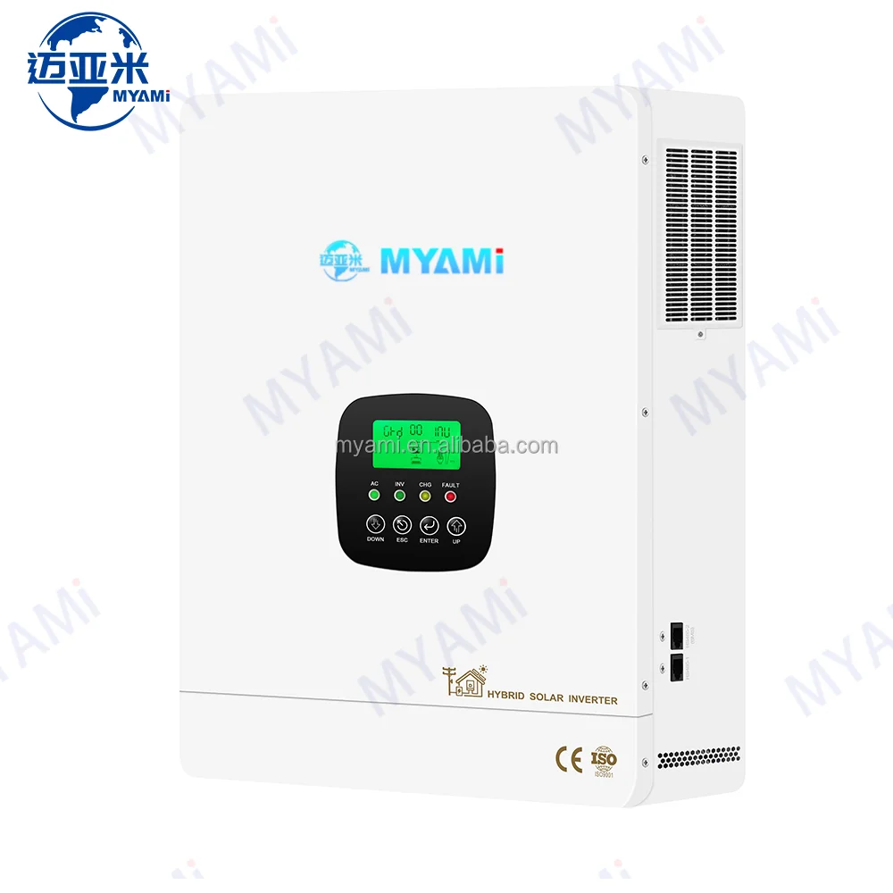 

Гибридный солнечный инвертор Myami Pure Sine Wave 8,3 кВт, 48 В до 220 В переменного тока, однофазный автономный гибридный инвертор с 150a Mppt