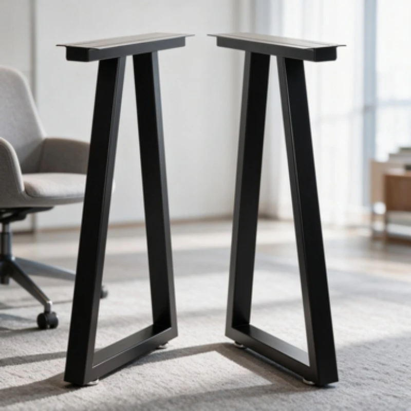 Iron Metal Heavy Duty Table Leg Bracket Wide Slab Support Frame For Computer Writing Desk Accessories Office Bar Furniture Base