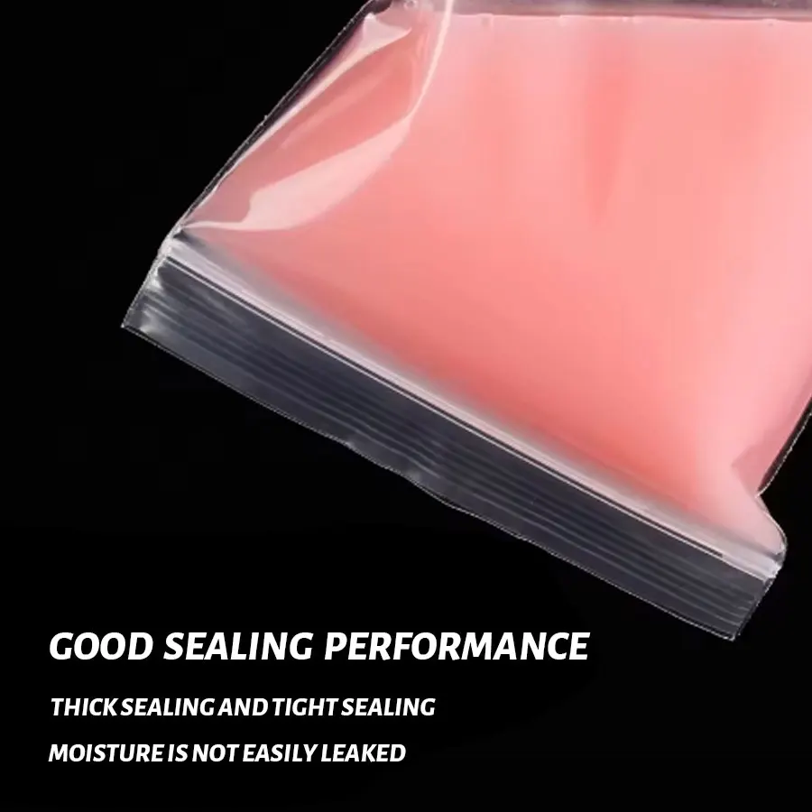 Reusable Clear Plastic Zipper Bags Resealable Storage Bags for Gifts Snacks Jewelry Small Items - Image 5