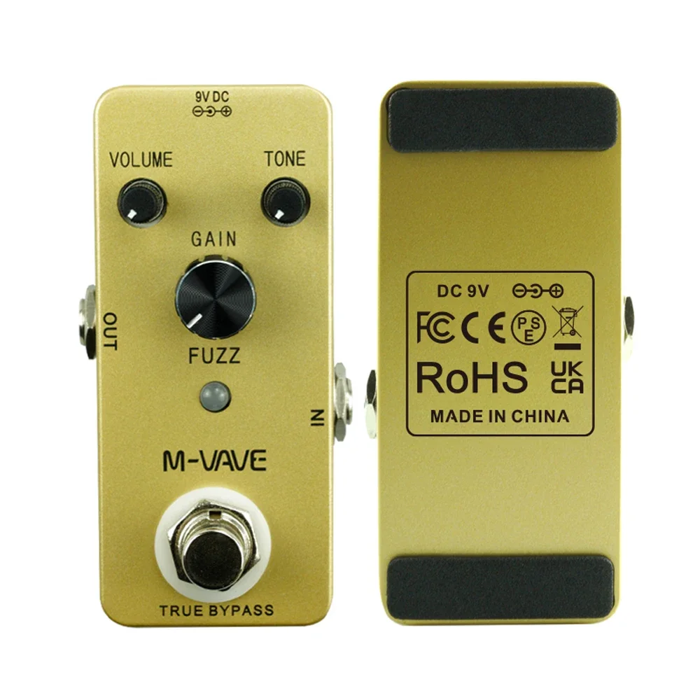 M-VAVE Vintage Fuzz Guitar Effect Pedal True Bypass Full Metal Shell Wah Guitar Effect Pedal Guitar Parts & Accessories