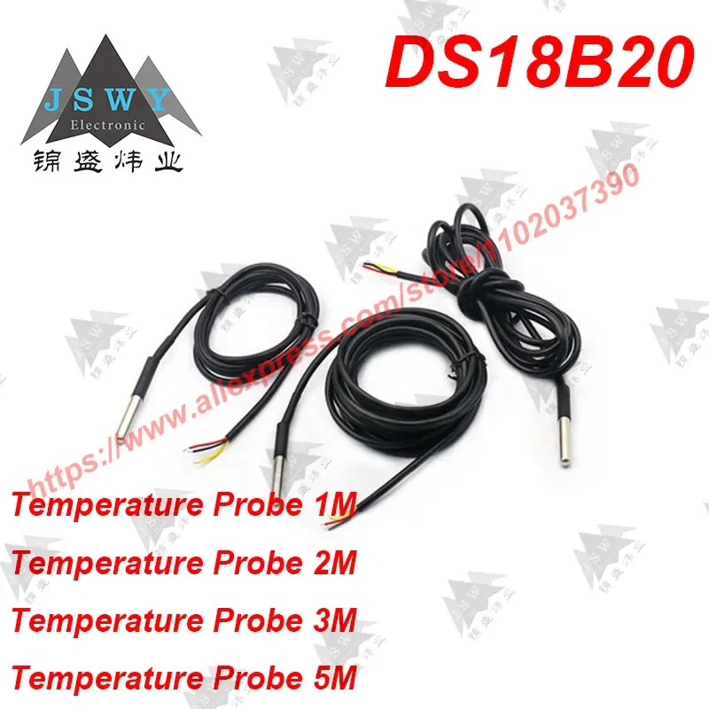 DS1820 Programmable digital thermometer/temperature sensor temperature acquisition DS18B20 1-5M IC Chip for PCB BOM arduino