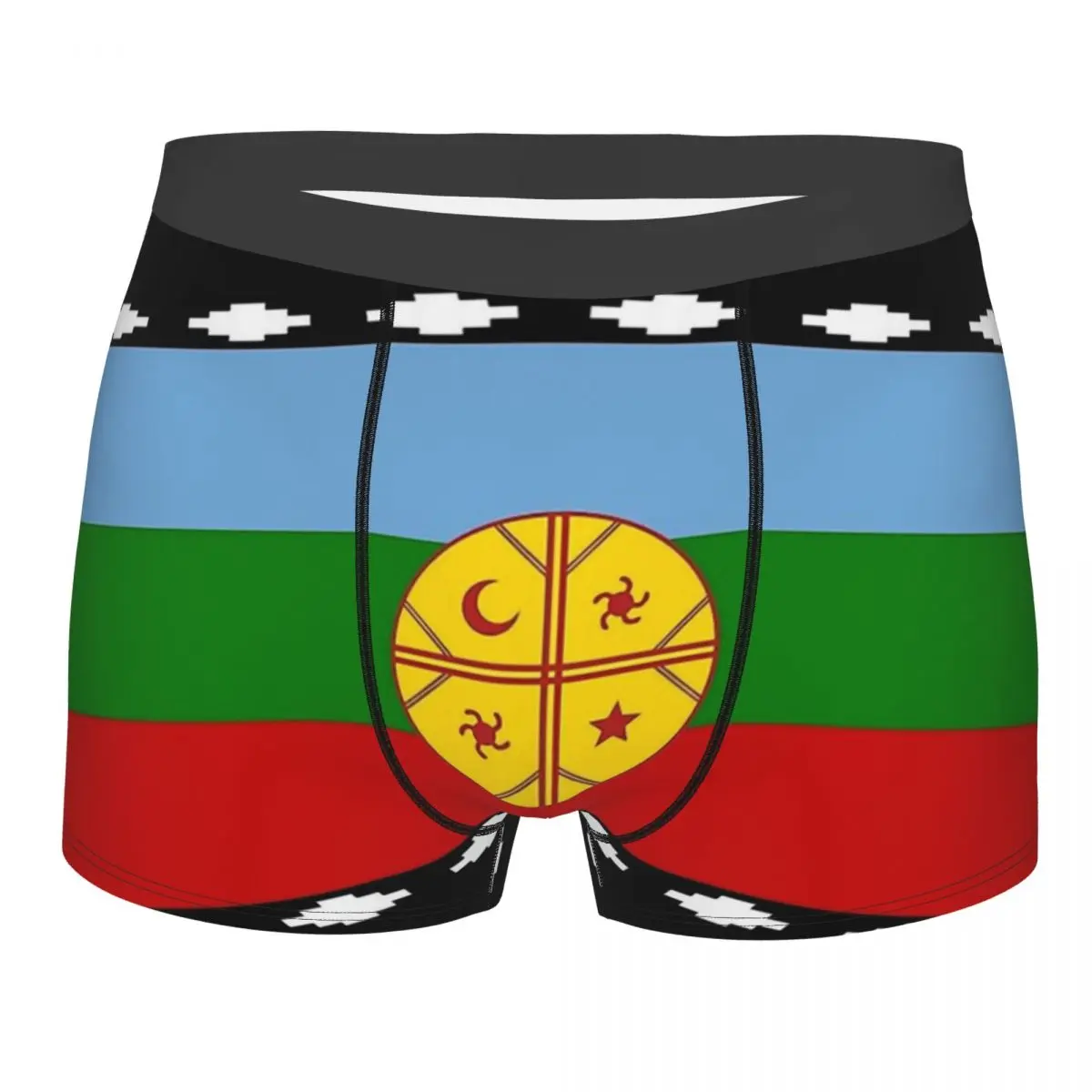 

Flag of Argentina Men's Panties Mapuche Flag Men Boxer Underwear Cotton for Male Large Size Lot Soft