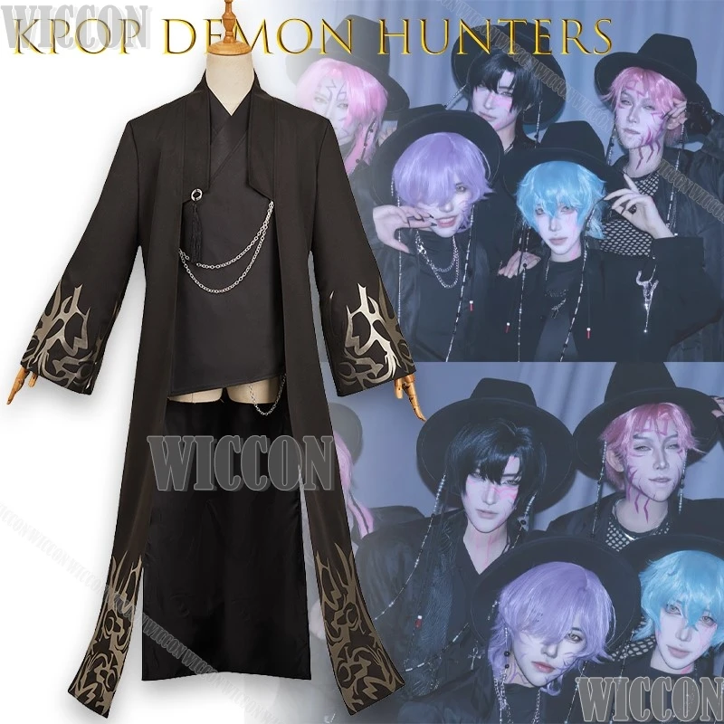 

Saja Boys kpop Охотник на демонов Фильм Косплей Реквизит Вечернее платье Человек Инь Хэллоуин Ролевая игра Идол Сценическая одежда Наряд Карнавальный костюм