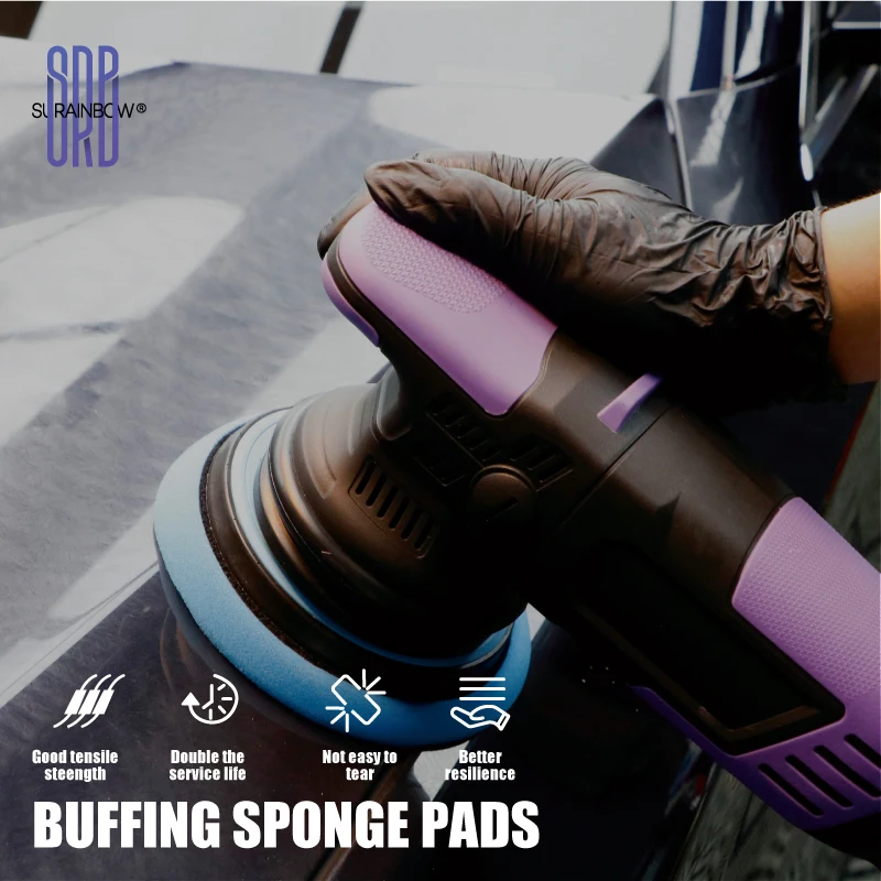 Polishing Pads, 5 Inch 125mm Orbital Buffer Polisher Pads, Foam Polish Pad 5 Grits From Coarse to Fine for Polishing and Waxing view 6