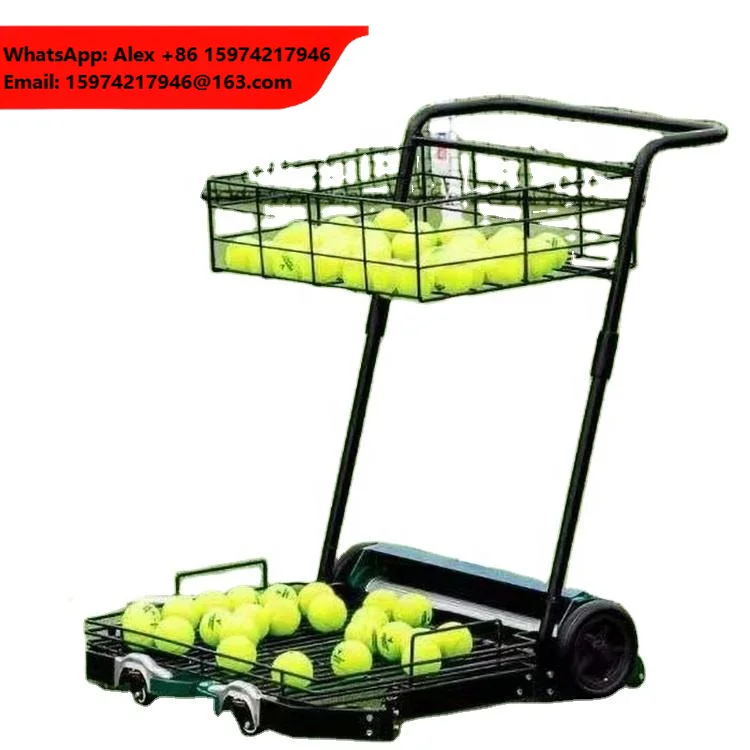 Aluminium Multifunction Tennis Ball Cart Sports Training Aid For Tennis Players