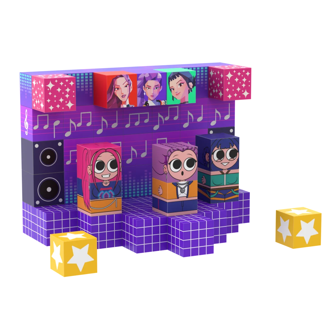 كتل مغناطيسية - مجموعة عالم مغناطيسية مكونة من 64 قطعة من ألعاب مكعبات البناء للبلاط المغناطيسي الإبداعي، لعبة حسية