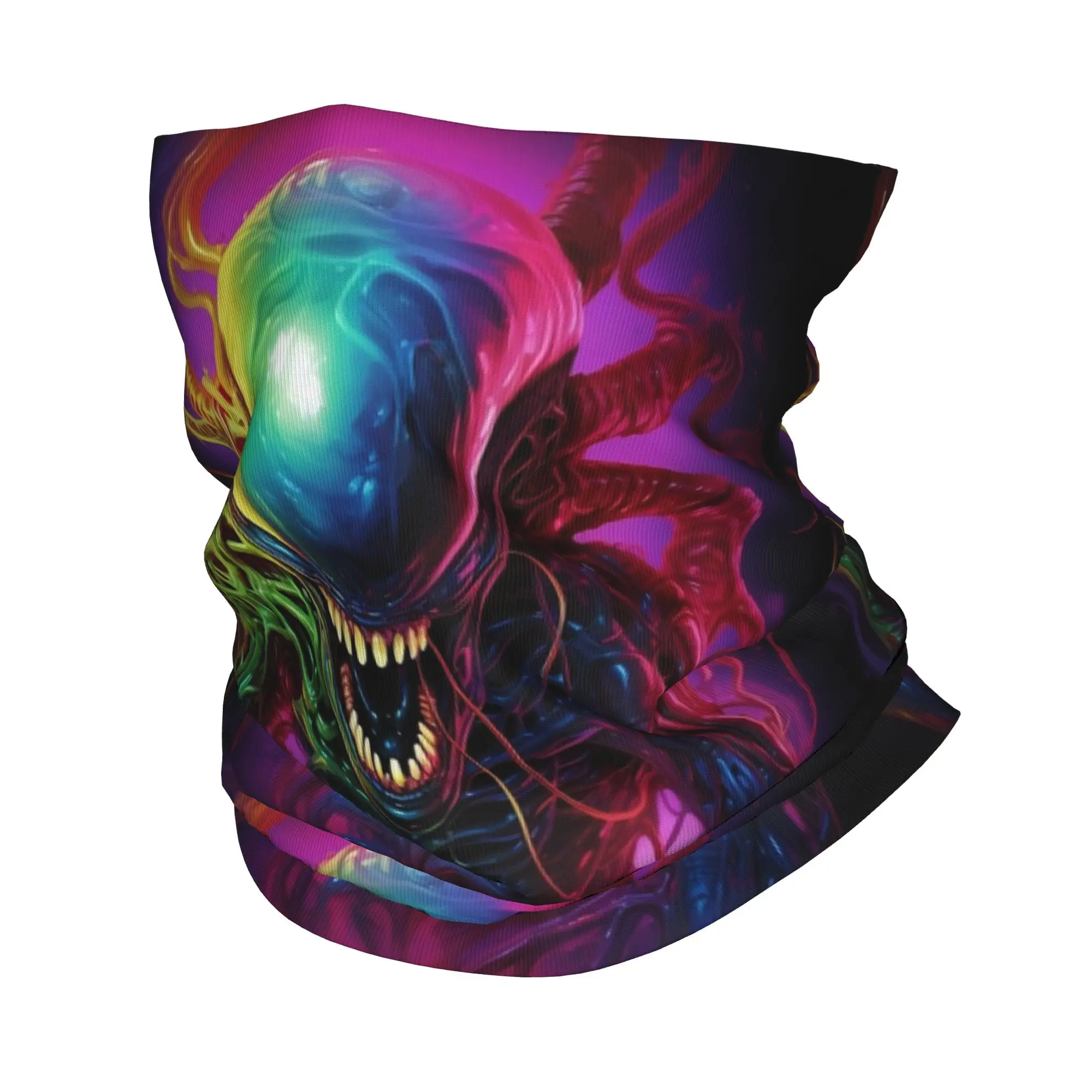 Multi Tentacle Alien Xenomorph Bandana Neck Cover Printed Mask Scarf Multifunction Headband Cycling For Men Women Adult