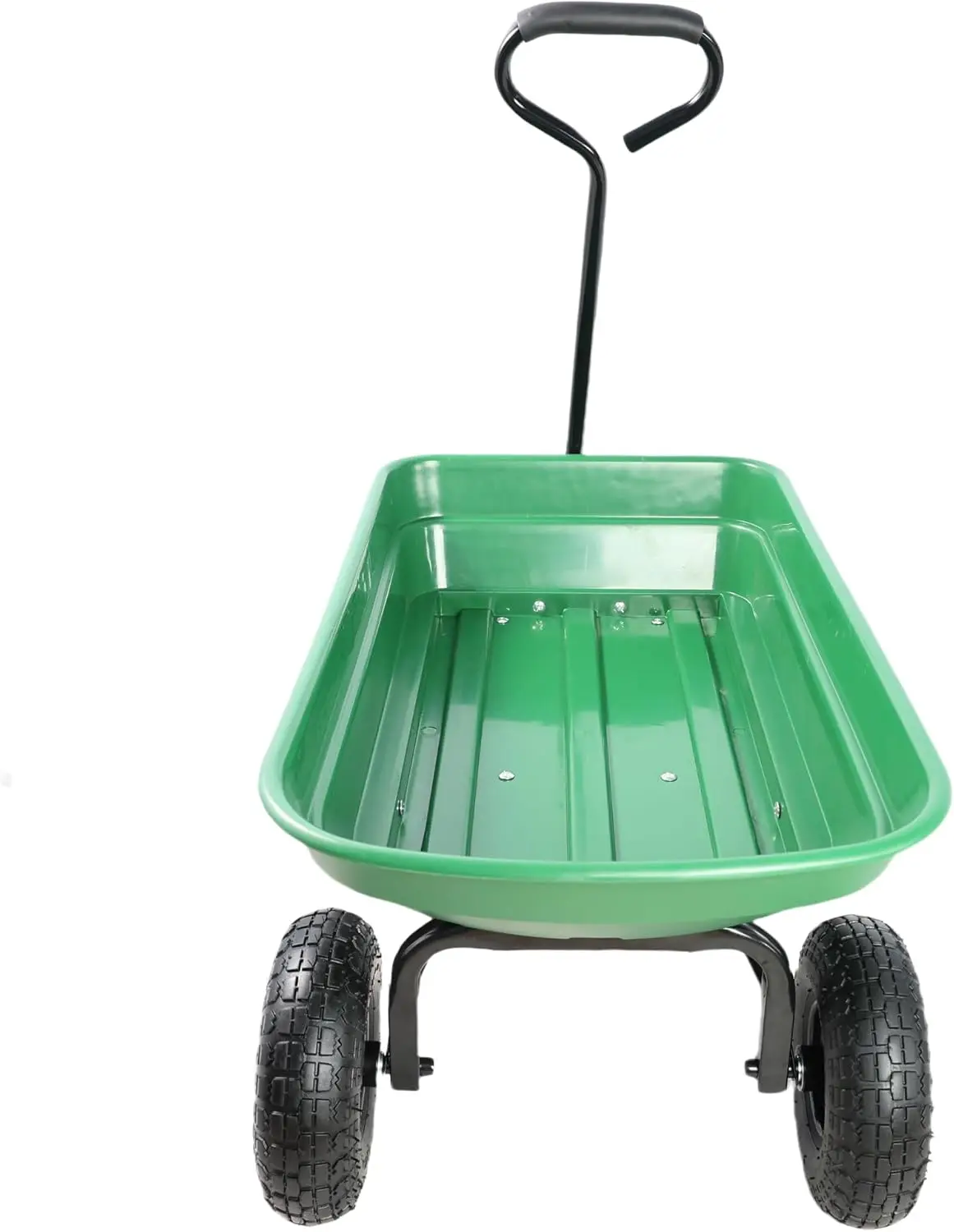 

Garden Cart Yard Wagon Dump Cart on Wheels Cart with Steel Frame Lawn Garden Dump Utility,300 lb. Capacity,55L,10"Pneumatic Tire