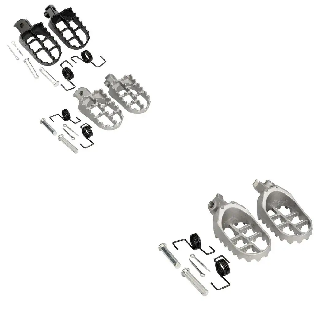  2Pcs Wide Motorcycle Footrest Foot Pegs for 50 70 90 110 125cc Taotao
