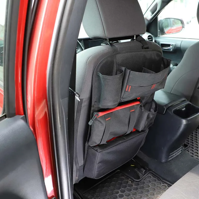 For 2016-2022 Toyota Tacoma black car styling car seat back multifunctional storage pocket car interior modification accessories