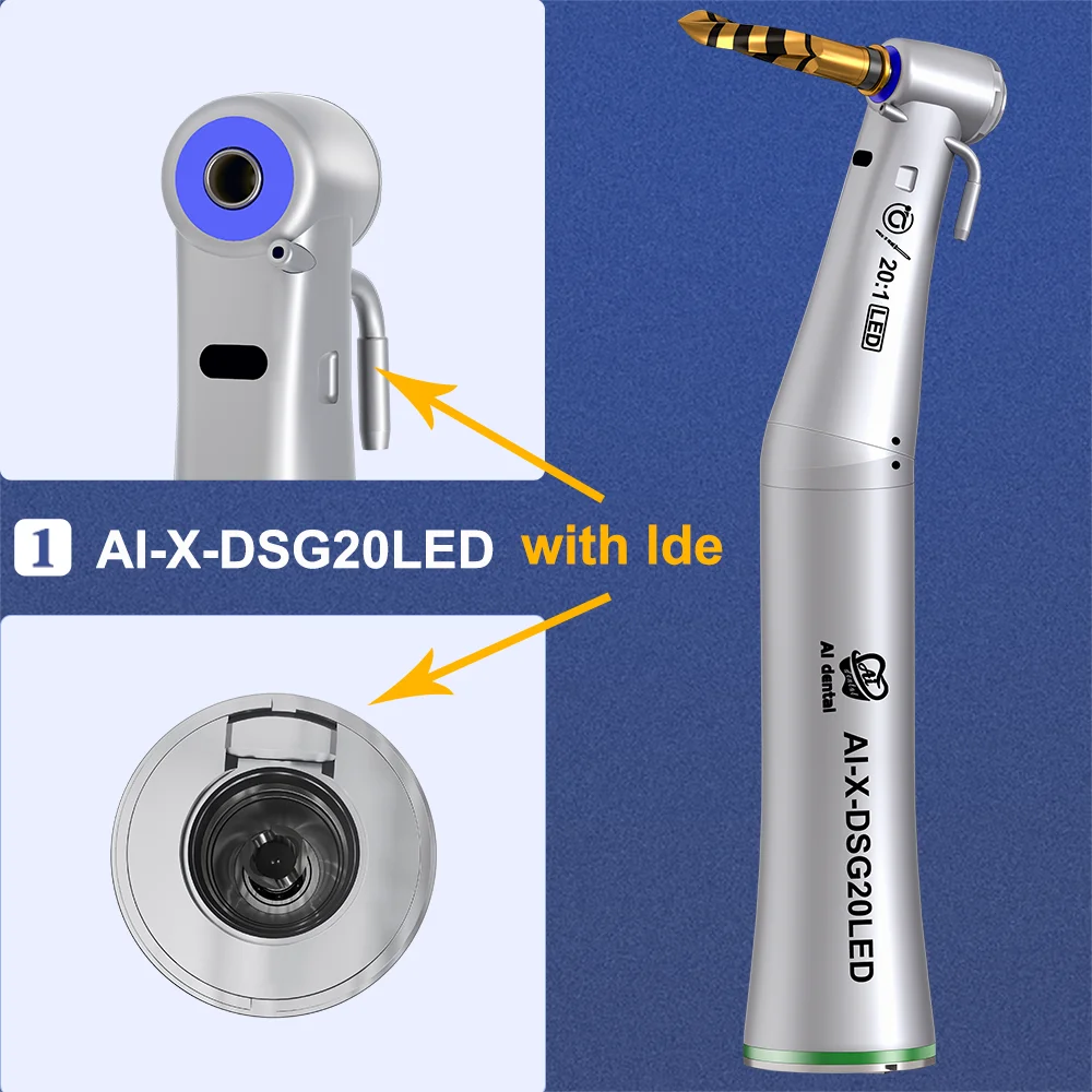 AI-X-DSG20LED Korea implant machine detachable 20:1 generator LED contra angle handpiece dental chair instrument unit