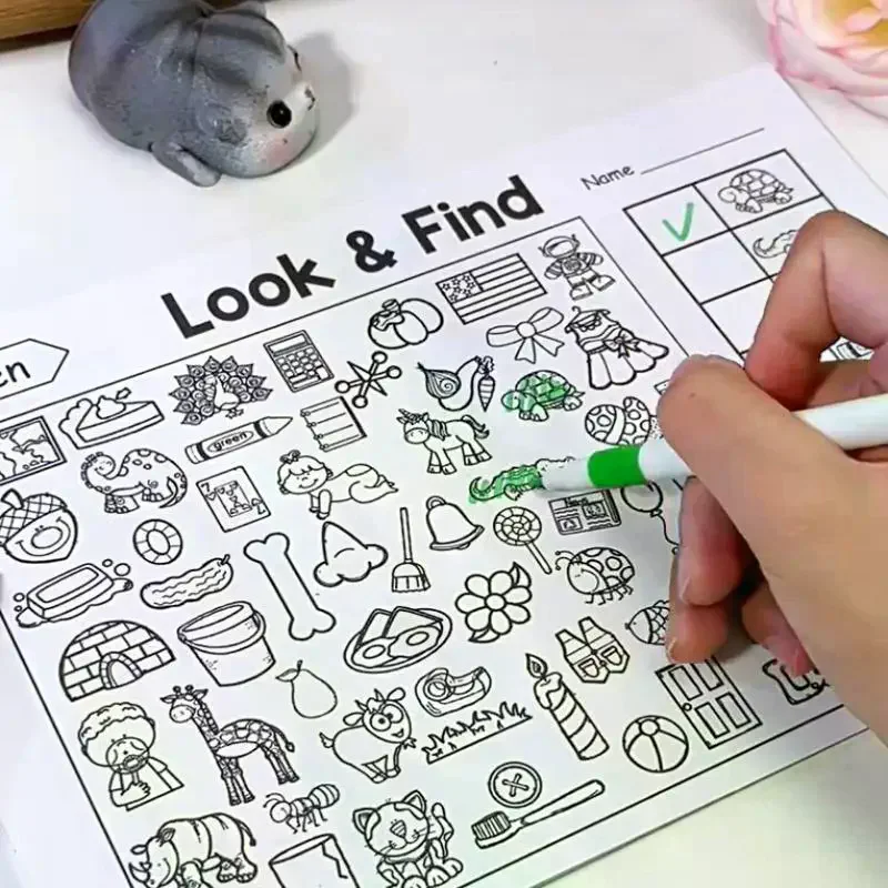 Exciting Enlightenment Coloring Game Book; Enhancing Children's Concentration
