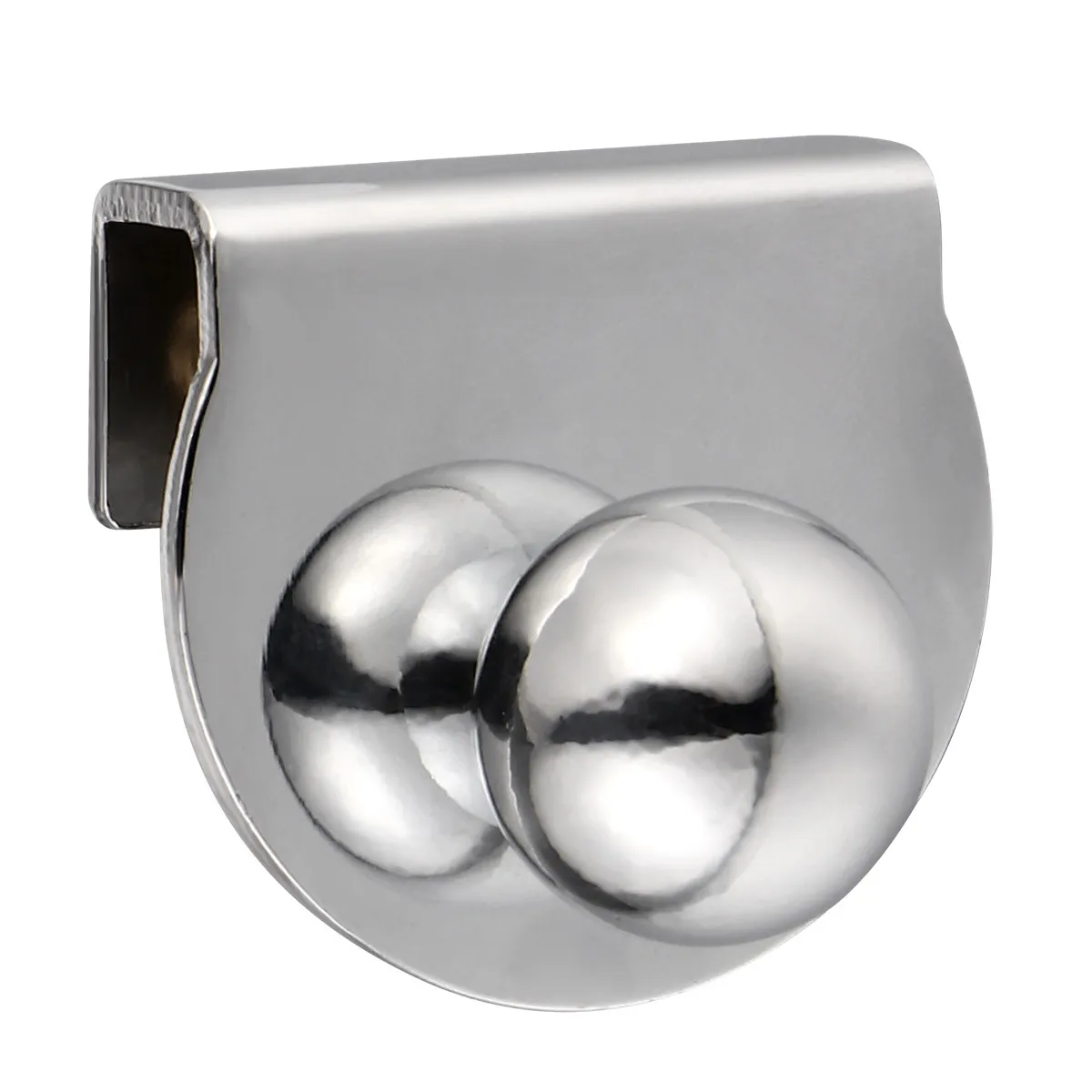 Thick Glass Door Handle Iron Material Punch-Free Easy Installation Pull Knob for Cabinet Drawer Wardrobe Kitchen Window