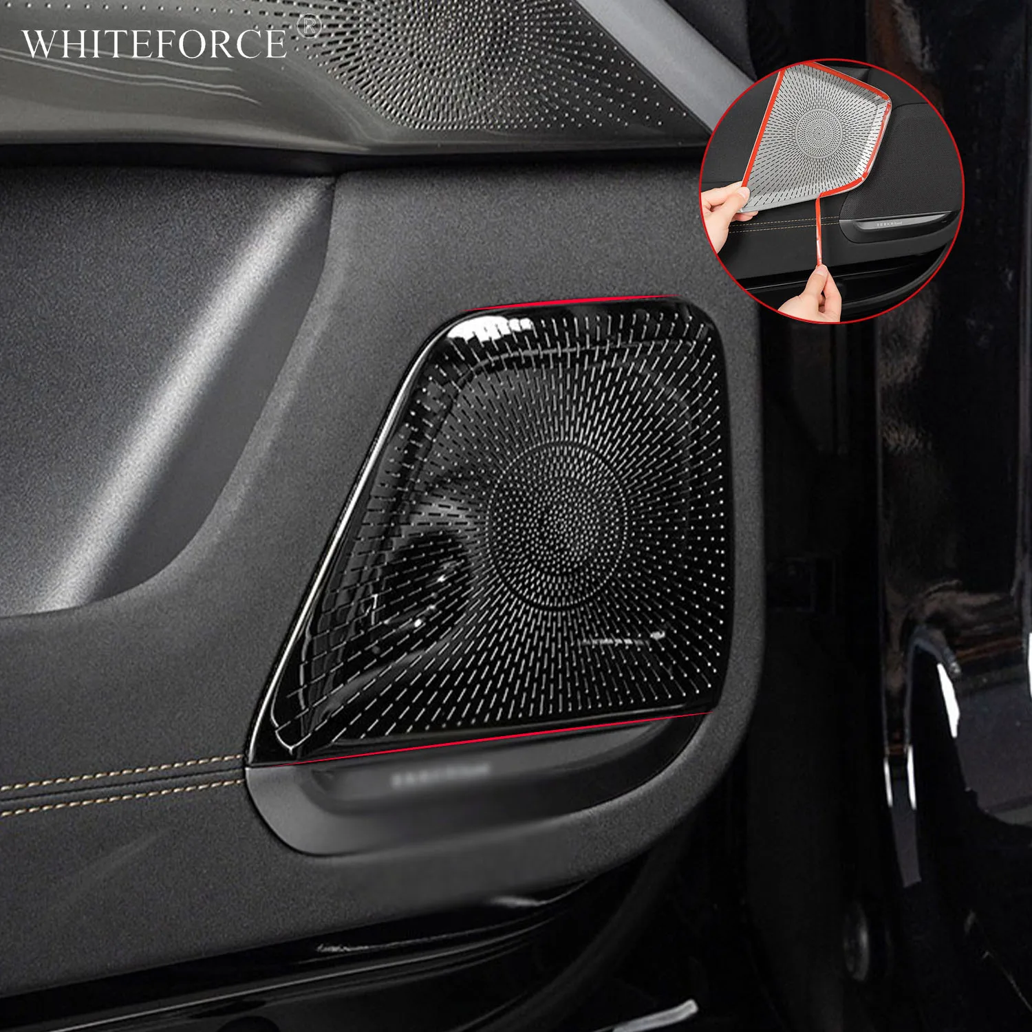 

Декоративная накладка на динамик двери автомобиля ZEEKR 7X 2025: защитная наклейка на решетку динамика из TPE, устойчивая к царапинам и износу