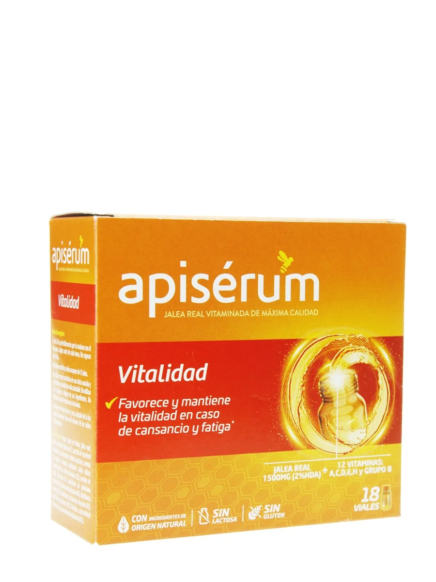 Apisérum vitality 18 vials-favors and maintains vitality in case of fatigue and fatigue