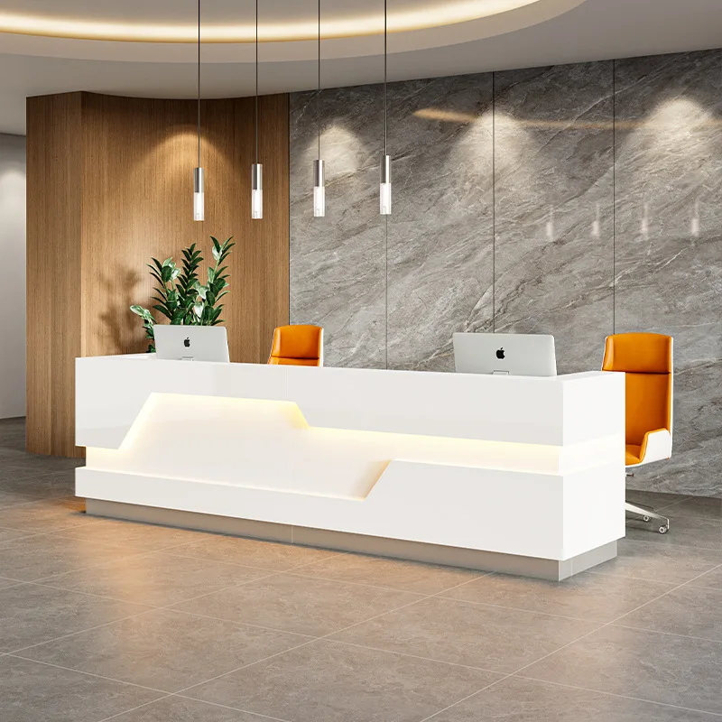 Beauty salon cashier lobby reception creative paint front desk multi-function