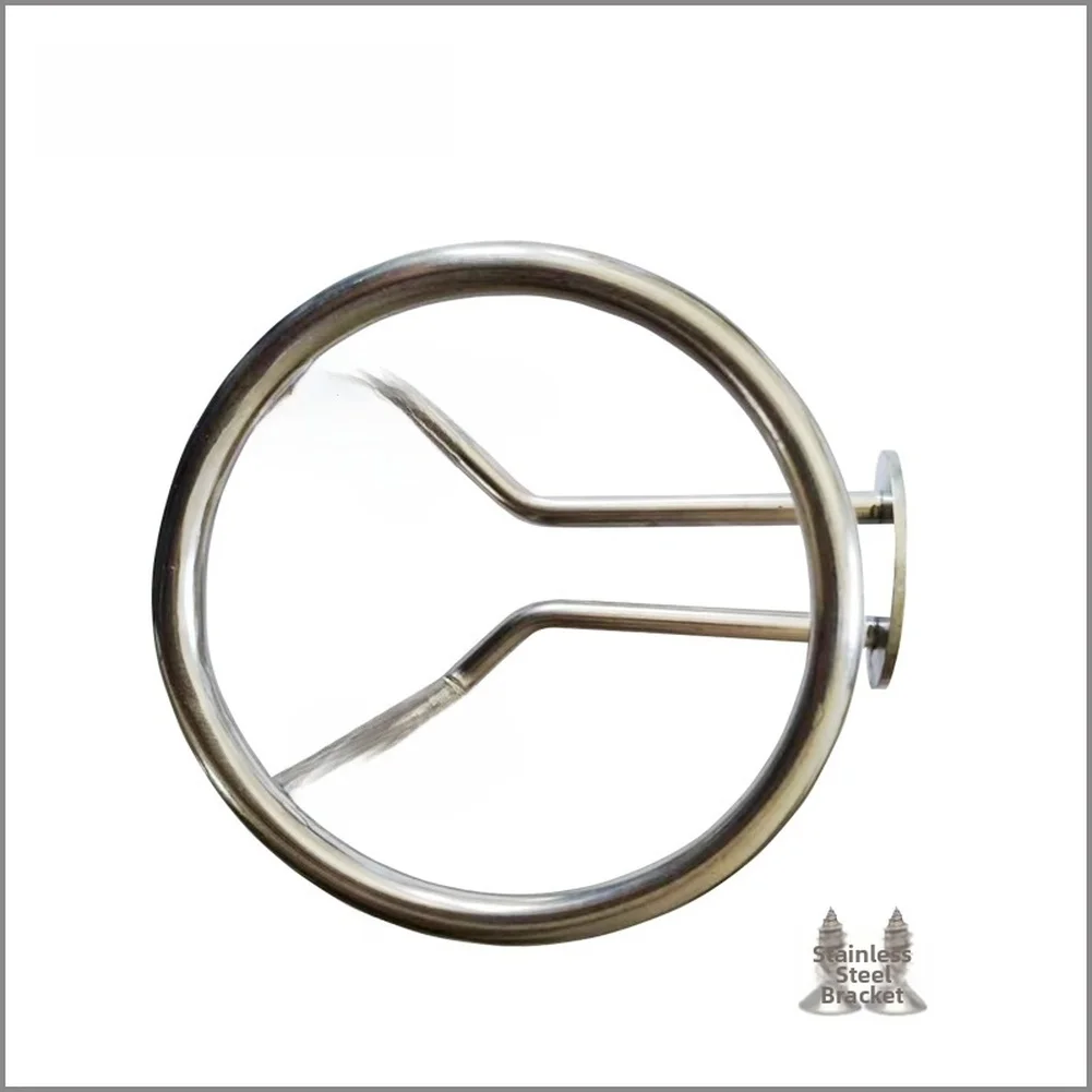 For Boat Cup Holder Made of 316 Stainless Steel for Yacht RV Marine Home Wall Mount 90mm Inner Diameter Silver