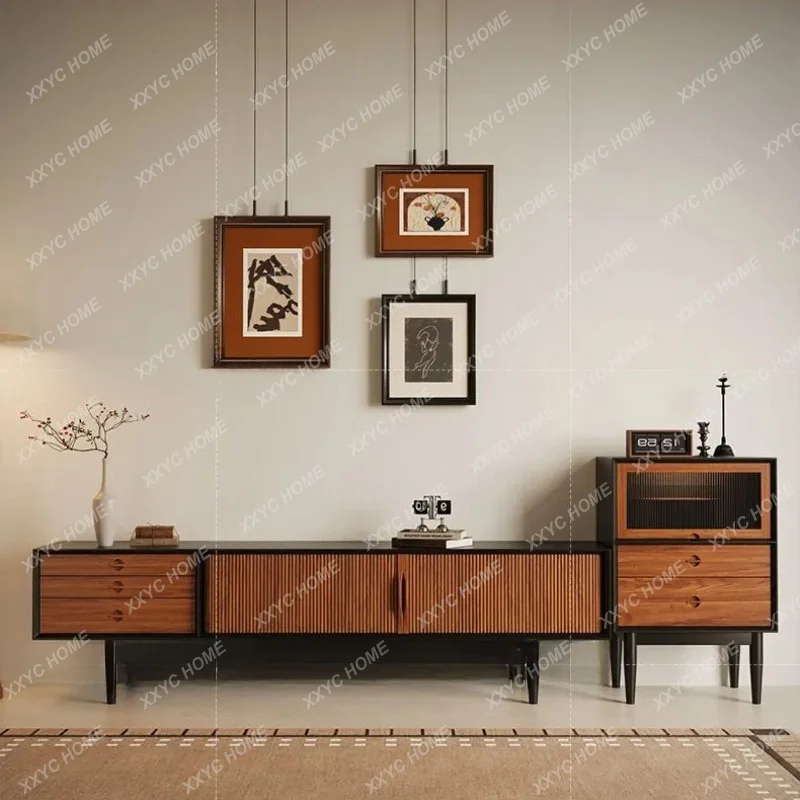 XXLiving room home retro style TV combination cabinet